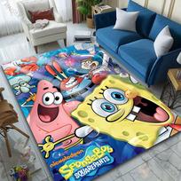 1 vnt. mielas SpongeBobas ir draugai animacinis kilimėlis svetainei, miegamajam, sofai, prie durų, namų dekoravimui, neslystantis grindų kilimėlis, prabangios dovanos 40cm x 60cm