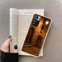 Medieval Entrance Phone Case For Redmi Note 13 12 Pro Plus 14 15 Pro 5G 11 11T 11E 11S 10 Pro 10S 9 9S Cover Cell Clear TPU Capa Redmi Note 13 Pro 4G white