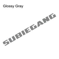 SUBIE GANG JDM Car Windshield Body Sticker For Subaru BRZ Impreza Crosstrek Forester WRX STI Vinyl Decal Car Decor Accessories 100x7.8cm&1Pc gray