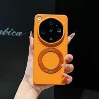 Case For OPPO Find X9 Ultra Fashion Personality Magnetic Heat Dissipation Stand Cover For OPPO Find X 9 Ultra Shockproof Funda OPPO Find X9 Ultra orange
