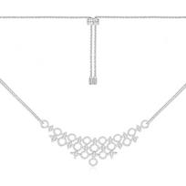 APM Monaco necklace METEORITES/Six-pointed Star [Romantic Confession] Personalized Circle Adjustable, Exquisite, Elegant and Unique 925 AC6550OX sidabras
