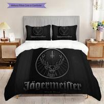 Jgermeister Night Shots Spirit Bedding (1 * duvet cover + 2 * pillowcase, without core) 2D Flat Duvet cover and pillowcase Christmas birthday gift 135x200cm