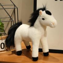 Mielas rudas poni lėlės pliušinis žaislas kumeliukas zodiako žirgo lėlė vaikų raminanti lėlė 30cm（0.25kg） šviesiai ruda spalva