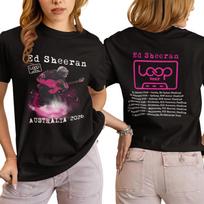 Ed Sheeran Loop Tour Unisex Unisex Tshirt Ed Sheeran Australian Tour Shirt Ed Sheeran Merch Loop Tour Australian Loop Tour Merch XL white