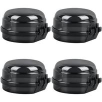 Kūdikio saugos orkaitės užraktas Dangtelis Dujinės viryklės rankenėlių dangteliai Namų virtuvės jungiklio apsaugos įrankis Kūdikio vaiko apsaugai 4PCS black
