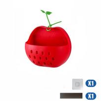 Plastic Magnetic Storage Box Large Capacity Refrigerator Side Storage Box  Cabinet raudona