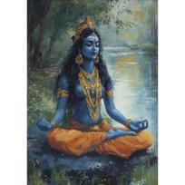 Hinduizmo Deivės Kali Plakatai Hindu Mitologijos Spaudiniai Drobės Spaudiniai Vintažinis Sienos Menas Paveikslas Svetainei Namų Dekoras 30x45cm No Frame