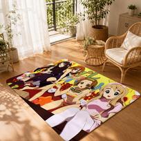 Music Slice-of-Life Anime K-K-On Floor Mat Non-Slip Absorbent Floor Mat Decorative Rug for Home Bathroom Bedroom Entryway 40cm x 60cm beige
