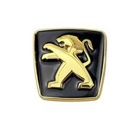 Car front grille logo decorative sticker, grille logo, window glass side sticker, trunk badge, suitable for Peugeot 206 207 208