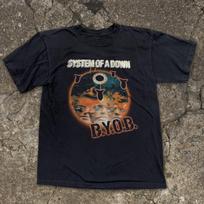 2005 System of a Down B.Y.O.B. Bomb Graphic Band Unisex Black T-shirt Size S-5XL Unisex T-Shirt S gray