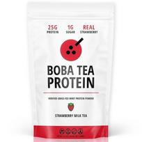 Boba Protein Tea Classic Milk Tea Grass-fed Whey Protein Isolate Powder 25g Gluten-free and Soy Bubble Tea Drink Actual Ingredients | 25g