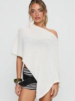 Yuehe Cross2026 Women's Sexy Irregular Hem One-Shoulder Knit Sweater M brown