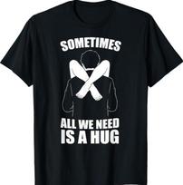 Kartais mums tereikia apkabinimo marškinėliai 2XL black