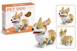 Corgi Dog Made of 950 Pieces Building Blocks Dog Figure 14