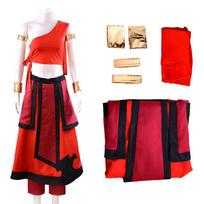 Anime avataras Paskutinis Airbender Katara Fire Nation Aang Cosplay kostiumas suaugusiems Helovino vakarėliui karnavalinis drabužių kostiumas S black