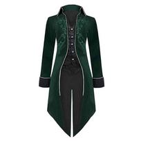 Helovino Cosplay kostiumas Smokingas Viduramžių Renesanso Retro kostiumas Vyriški ilgauodegiai paltai Drabužiai L black