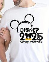 Disney pilis Šeimos atostogos 2025 Marškinėliai Šeimos derantys drabužiai Per dydžio poros drabužiai Moteriškas marškinėlis Y2k drabužiai Marškinėliai Viršus 3XL black