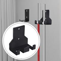 Barbell Bar Holder Rack for 1 inch Weight Weightlifting Rod Organizer Double Bar white