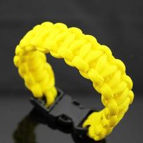 Lauko Paracord Išgyvenimo Apyrankės Vyrams Sidabrinės Spalvos Kaukolės Virvės Apyrankė Stovyklavimui Žygiams Atsarginio Sagtuko Apyrankė Papuošalai geltona
