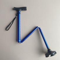 Baoshi Foldable Aluminum Hiking Cane - Non-slip Support for Elderly gray