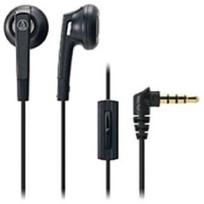 BK Wired Earphones with Black Audio-Technica ATH-C505iS Microphone, juoda