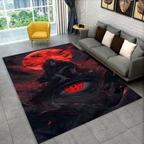 3D N-Naruto Animacinis Anime I-Itachi Kilimas Kilimėlis Žaidimų Kambariui Miegamajam Svetainei Sofai Namų Dekoras, Vaikų Plotas Kilimas Neslystantis Grindų Kilimėlis 40x60cm gray
