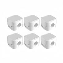 6Pcs Data cable Magnetic cable manager Desktop cable management buckle Fixed cable clip Mobile phone cable Storage buckle 6pcs balta