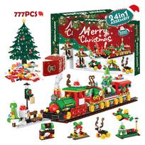 Xmas Advents Calendar For Kids Building Blocks Perfect Educational Engaging Holiday Present Kids' Festive Playtime As Shown red