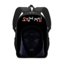 Squid Game Backpack Stylish And Functional School Bag For Kids With Padded Straps 26 black