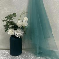 Backing 160X100cm Soft Tulle Fabric Soft Dense Mesh Transparent Mesh Fabric Green Yarn Solid Color Soft Mesh Tulle Wedding Arch 160 x100cm green
