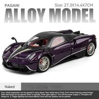 1/18 Pagani Huayra Dinastia Alloy Sports Car Model Diecasts Metal Racing Car Model Simulation Sound and Light Childrens Toy Gift violetinė