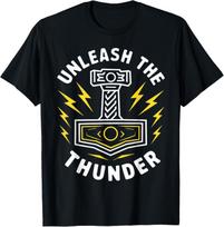 Norse Myth Nordic Warrior Thors Hammer Mjolnir Valhalla Tshirt 100 Cotton Oneck Short Sleeve Summer Casual Unisexs Tshirt 5XL įvairiaspalvis
