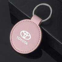 Leather Car Keychain Leather Key Chain  Man Women Keyring Key Chain For Toyota 86 CHR SUPRA Corolla RAV4 Prius YARiS Hilux PX9 1pc black