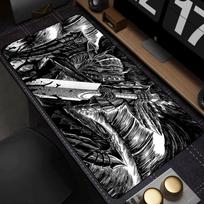 Guts kardas berserk Pelės kilimėlis Berserk Guts Žaidėjas Žaidimų pelės kilimėlis Kompiuterių priedai Didelis klaviatūros nešiojamojo kompiuterio kilimėlis Pelės kilimėlis Greitis D 30cmx60cm(11.8x23.6inch) gray