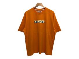 Vintage 00s 2001 MAMBO food fight mambo manners art tee rare L size S orange
