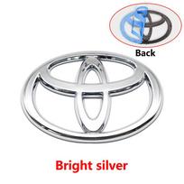 3D Car logo series Front Head Grill Hood Bonnet Emblem Rear Tail Bumper Trunk Badge For Toyota Corolla Camry RAV4 Hilux Yaris 110x75mm