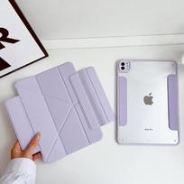 Removable Magnetic Case For iPad A16 11th Air 11 Cover iPad 9.7 Pro 10.5 10.2 9th 10th 10.9 Air 5 4 3 2 mini 6 7 Stand Case Ipad Pro 11 2021 violetinė