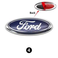14.5cm Aluminum Car Front Grille Emblem Rear Trunk Logo XCZEDE4 Badge For Ford Fiesta Focus 2 3 Mondeo Edge Ranger Fusion S-MAX Transit