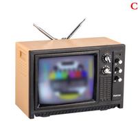 1 vnt. Retro Mini Nešiojamas Televizorius Žiūrėti TV Lėlių Namelio Scena Modelis Miniatiūrinis TV Modelis Žaislai Imitacija Svetainės Baldai