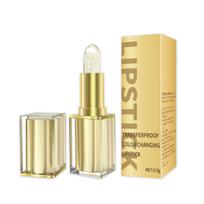 Gilded Transparent Lipstick: Temperature & Color-Changing with Beta-Carotene & Vitamin E, Long-Lasting, No Transfer Regular Size