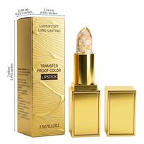 Gilded Transparent Lipstick: Temperature & Color-Changing with Beta-Carotene & Vitamin E, Long-Lasting, No Transfer Regular Size beige