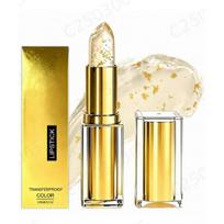 Gilded Transparent Lipstick: Temperature & Color-Changing with Beta-Carotene & Vitamin E, Long-Lasting, No Transfer Regular Size