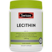 Swiss Ultiboost Lecithin 1200mg 300 Capsules 1 pcs