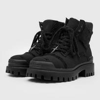 Men Women Martin Boots Autumn Winter Casual Ankle Boots Non‑Slip Wear‑Resistant Lace‑Up Shoes Outdoor Daily Footwear 46 juoda