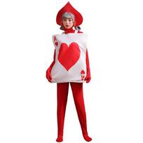 Alisos Stebuklų šalyje kostiumas suaugusiems Cosplay Pasirodymui Širdžių Tūzo kortos apranga Sceninė suknelė Child Red red