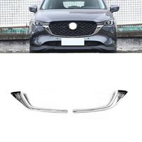 Radiator Grille Chrome Strip Trim  For Mazda CX5 CX-5 - Front Bumper Molding Upper Part KBST-50-7K1 KBST-50-7J1 Style A 1 Pair