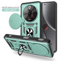 For ZTE Nubia Focus Pro 5G Slide Lens Camera Protective Capa For ZTE Nubia Focus Pro 5G Case Magnetic Ring Holder Armor Cover ZTE Nubia Focus Pro rožinė