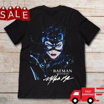 Catwoman Shirt DC Batman Returns Michelle Pfeiffer Poster Graphic Design T-Shirt Unisex T-Shirt L blue