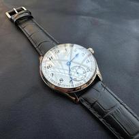 Men's Watch for Seagull ST3600 Manual Movement Retro Enamel Sterile Dial Business Micro Rotor Mechanical Watch Reloj Hombre sapphire white