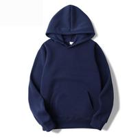 Men's Multi-Color Casual Fleece-Lined Solid Hoodie with Side Pockets 3XL